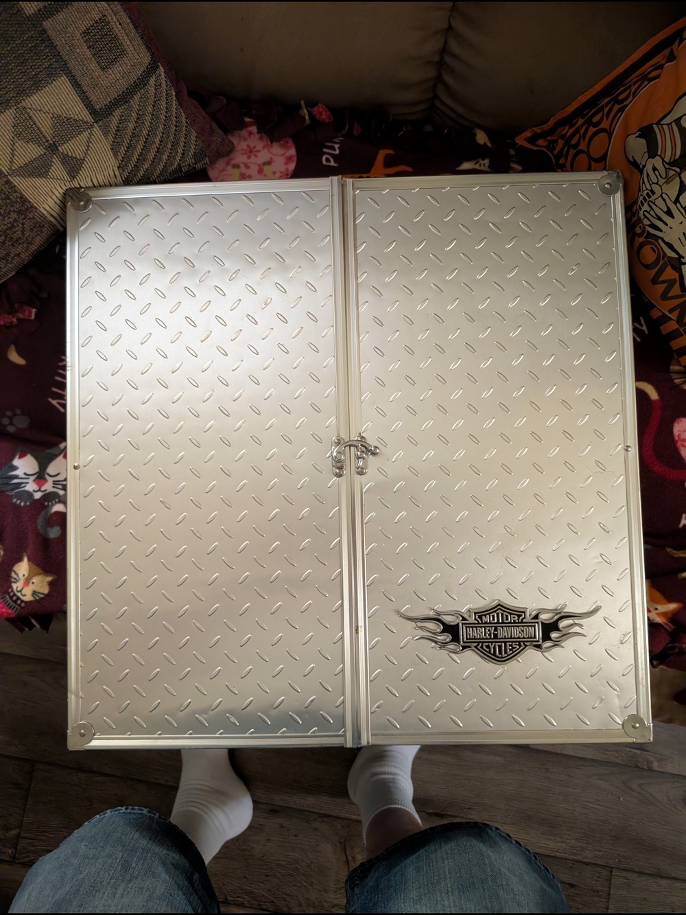 Harley-Davidson Silver Diamond Plate Tool/Storage Case